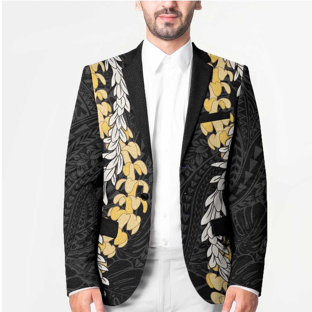 Puakenikeni and Maile Lei Blazer Black Double Strand Lei - Polynesian Pride