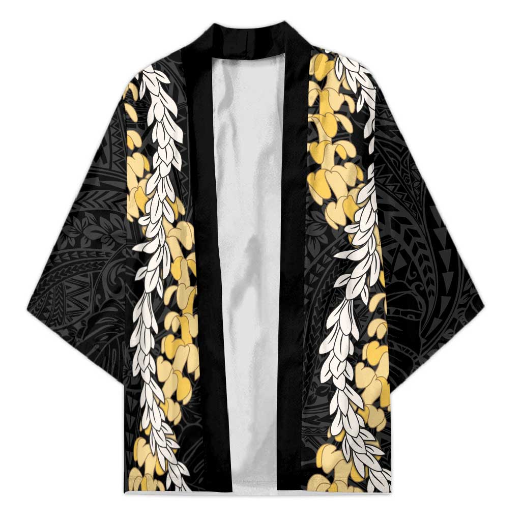 Puakenikeni and Maile Lei Kimono Black Double Strand Lei - Polynesian Pride