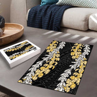 Puakenikeni and Maile Lei Puzzle Black Double Strand Lei - Polynesian Pride