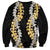 Puakenikeni and Maile Lei Sweatshirt Black Double Strand Lei