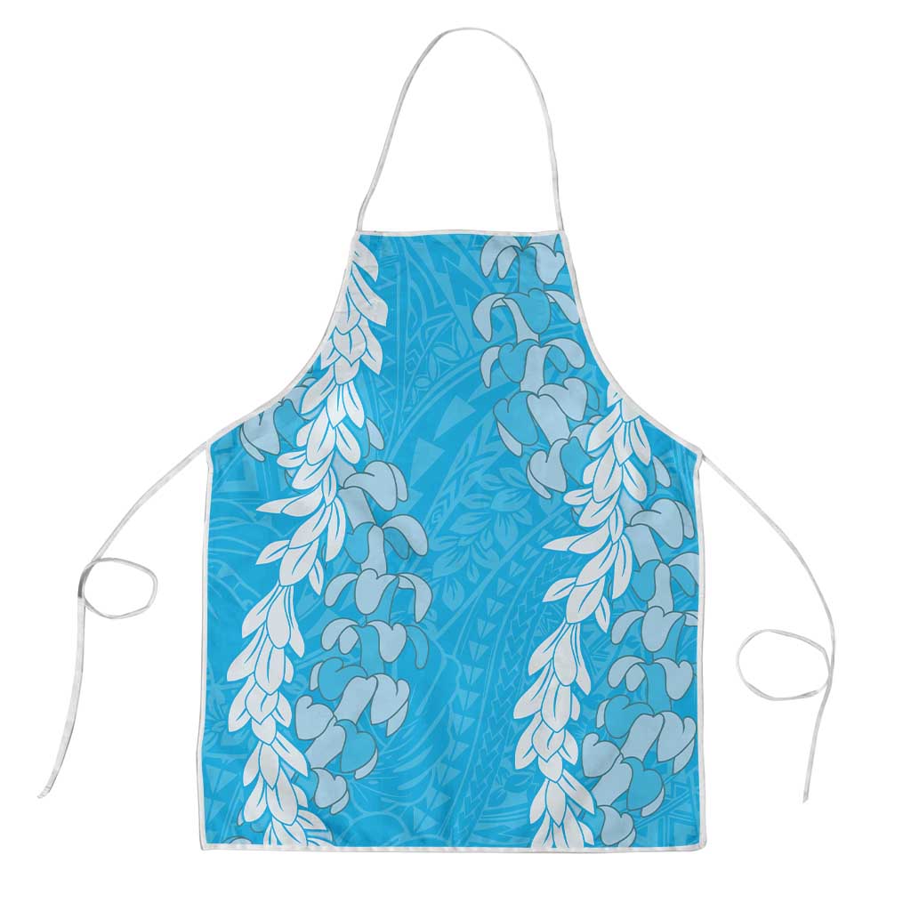 Puakenikeni and Maile Lei Apron Blue Double Strand Lei LT9 Blue - Polynesian Pride