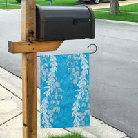 Puakenikeni and Maile Lei Garden Flag Blue Double Strand Lei