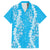 Puakenikeni and Maile Lei Hawaiian Shirt Blue Double Strand Lei