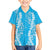 Puakenikeni and Maile Lei Hawaiian Shirt Blue Double Strand Lei