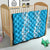 Puakenikeni and Maile Lei Quilt Blue Double Strand Lei