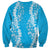 Puakenikeni and Maile Lei Sweatshirt Blue Double Strand Lei