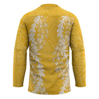 Puakenikeni and Maile Lei Hockey Jersey Gold Double Strand Lei - Polynesian Pride