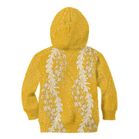 Puakenikeni and Maile Lei Kid Hoodie Gold Double Strand Lei
