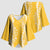 Puakenikeni and Maile Lei Kimono Sleeve Blouse Gold Double Strand Lei - Polynesian Pride