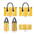 Puakenikeni and Maile Lei Leather Bag Gold Double Strand Lei - Polynesian Pride