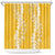 Puakenikeni and Maile Lei Shower Curtain Gold Double Strand Lei