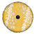 Puakenikeni and Maile Lei Spare Tire Cover Gold Double Strand Lei