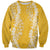Puakenikeni and Maile Lei Sweatshirt Gold Double Strand Lei