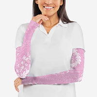 Puakenikeni and Maile Lei Arm Sleeves Pink Double Strand Lei - Polynesian Pride