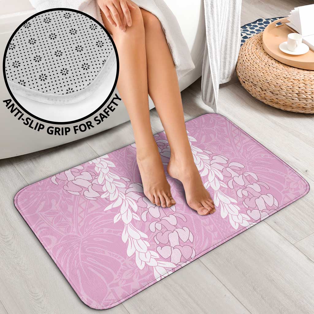 Puakenikeni and Maile Lei Bathroom Set Pink Double Strand Lei - Polynesian Pride