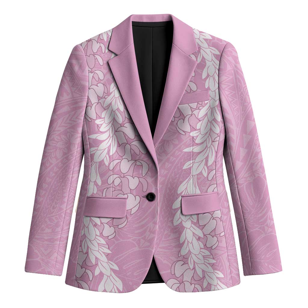 Puakenikeni and Maile Lei Blazer Pink Double Strand Lei - Polynesian Pride