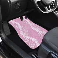 Puakenikeni and Maile Lei Car Mats Pink Double Strand Lei LT9 - Polynesian Pride