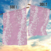 Puakenikeni and Maile Lei Garden Flag Pink Double Strand Lei LT9 - Polynesian Pride