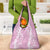Puakenikeni and Maile Lei Grocery Bag Pink Double Strand Lei