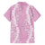 Puakenikeni and Maile Lei Hawaiian Shirt Pink Double Strand Lei