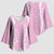 Puakenikeni and Maile Lei Kimono Sleeve Blouse Pink Double Strand Lei - Polynesian Pride