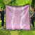 Puakenikeni and Maile Lei Quilt Pink Double Strand Lei