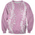 Puakenikeni and Maile Lei Sweatshirt Pink Double Strand Lei