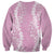 Puakenikeni and Maile Lei Sweatshirt Pink Double Strand Lei