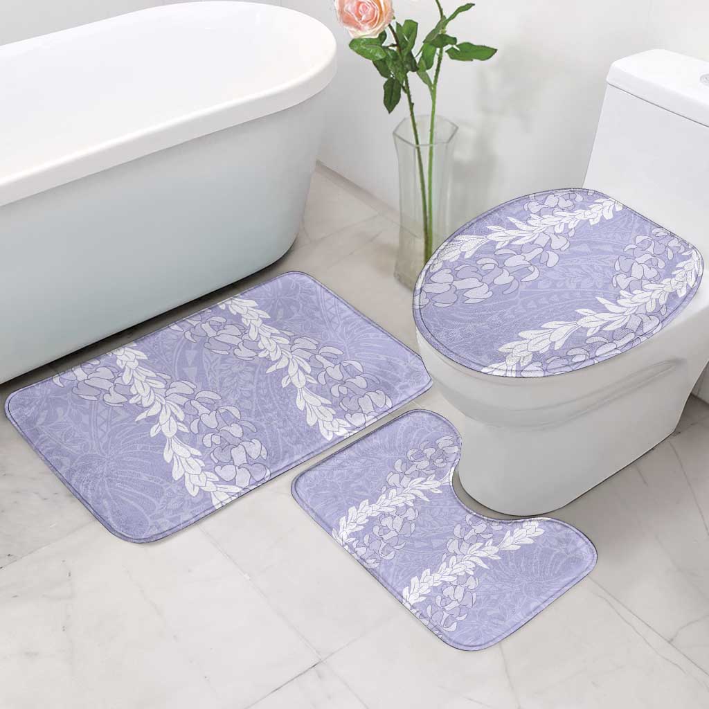 Puakenikeni and Maile Lei Bathroom Set Purple Double Strand Lei - Polynesian Pride