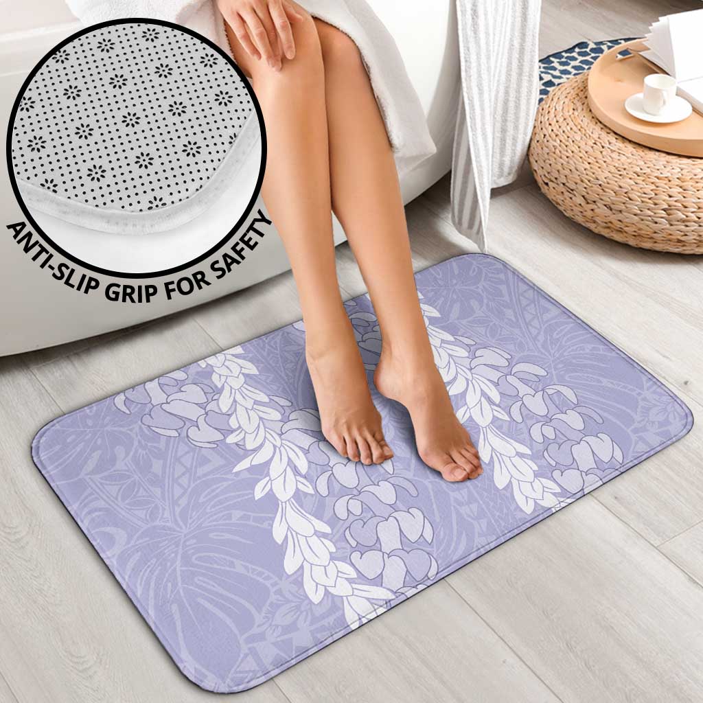 Puakenikeni and Maile Lei Bathroom Set Purple Double Strand Lei - Polynesian Pride