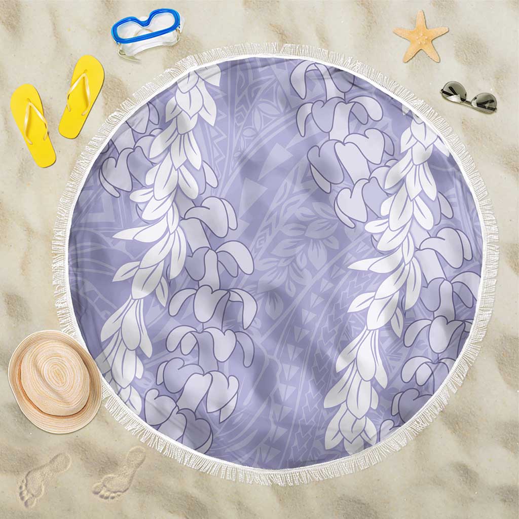 Puakenikeni and Maile Lei Beach Blanket Purple Double Strand Lei LT9 One Size 150cm Purple - Polynesian Pride