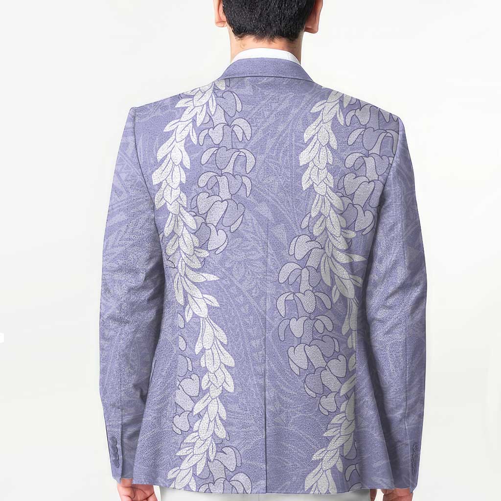 Puakenikeni and Maile Lei Blazer Purple Double Strand Lei - Polynesian Pride