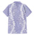 Puakenikeni and Maile Lei Family Matching Summer Maxi Dress and Hawaiian Shirt Purple Double Strand Lei