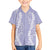 Puakenikeni and Maile Lei Family Matching Summer Maxi Dress and Hawaiian Shirt Purple Double Strand Lei