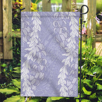 Puakenikeni and Maile Lei Garden Flag Purple Double Strand Lei