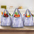 Puakenikeni and Maile Lei Grocery Bag Purple Double Strand Lei