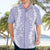 Puakenikeni and Maile Lei Hawaiian Shirt Purple Double Strand Lei