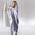 Puakenikeni and Maile Lei Hooded Blanket Purple Double Strand Lei