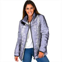 Puakenikeni and Maile Lei Padded Jacket Purple Double Strand Lei - Polynesian Pride