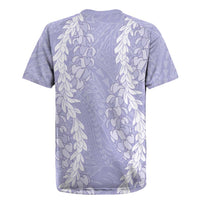 Puakenikeni and Maile Lei Rugby Jersey Purple Double Strand Lei