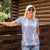 Puakenikeni and Maile Lei Women Polo Shirt Purple Double Strand Lei