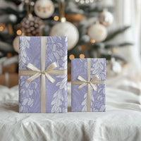 Puakenikeni and Maile Lei Wrapping Paper Purple Double Strand Lei - Polynesian Pride