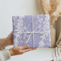 Puakenikeni and Maile Lei Wrapping Paper Purple Double Strand Lei - Polynesian Pride