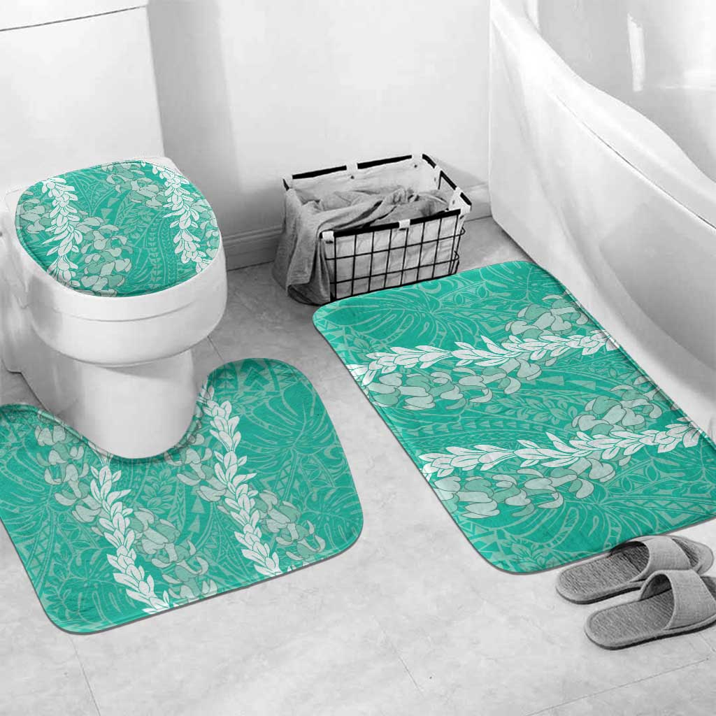 Puakenikeni and Maile Lei Bathroom Set Sage Green Double Strand Lei - Polynesian Pride