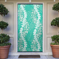 Puakenikeni and Maile Lei Door Cover Sage Green Double Strand Lei - Polynesian Pride