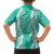 Puakenikeni and Maile Lei Hawaiian Shirt Sage Green Double Strand Lei