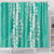 Puakenikeni and Maile Lei Shower Curtain Sage Green Double Strand Lei