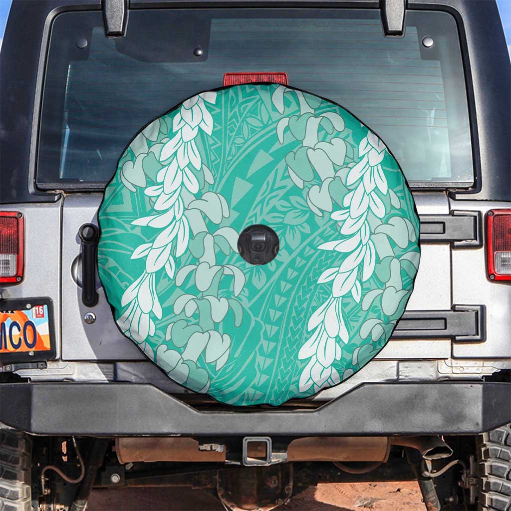 Puakenikeni and Maile Lei Spare Tire Cover Sage Green Double Strand Lei LT9 Sage Green - Polynesian Pride