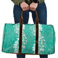 Puakenikeni and Maile Lei Travel Bag Sage Green Double Strand Lei - Polynesian Pride