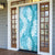 Blue Puakenikeni and Maile Lei Door Cover Hawaiian Style Tribal Tapa Double Strand Lei - Polynesian Pride